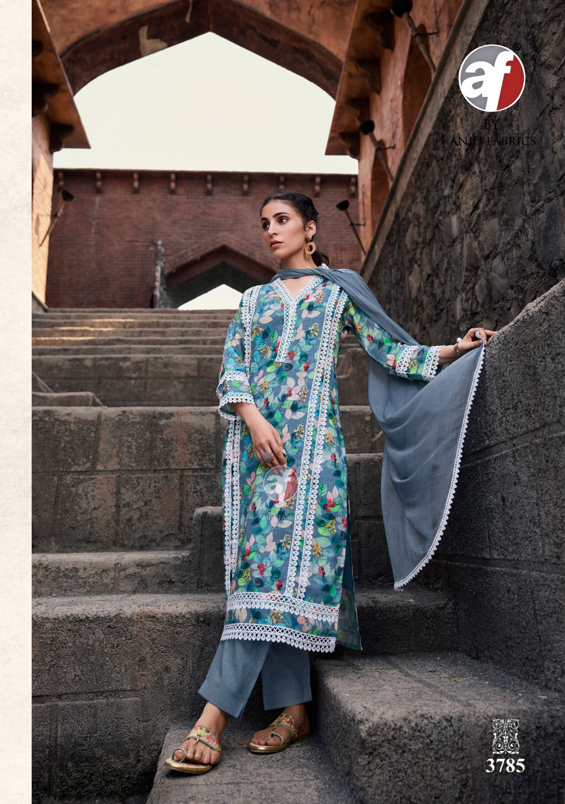 Sakhi Re Vol 2 By Af Linen Cotton Printed Plus Size Kurti With Bottom Dupatta Wholesale Market In Surat